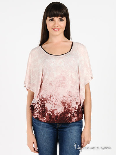 Блуза MadamT, цвет цвет бордовый / розовый