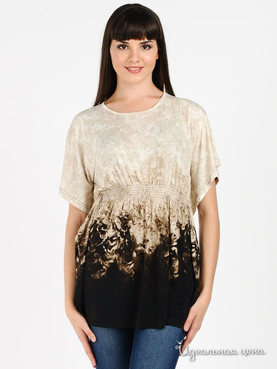 Блуза MadamT, цвет цвет кофейный / кремовый