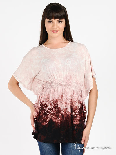 Блуза MadamT, цвет цвет бордовый / розовый