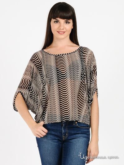 Блуза MadamT, цвет цвет коричневый / бежевый