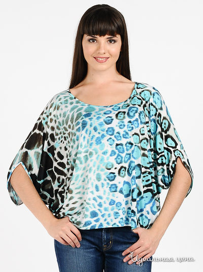 Блуза MadamT, цвет цвет голубой