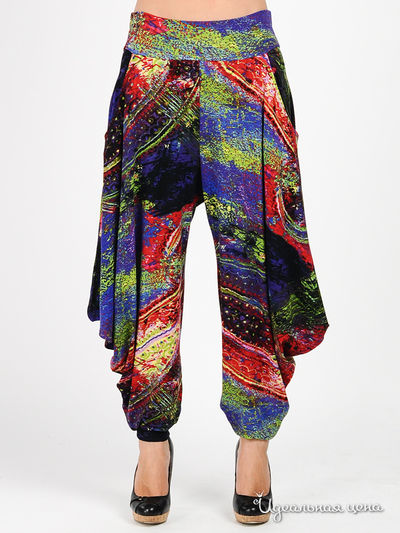 Брюки MadamT, цвет цвет мультиколор