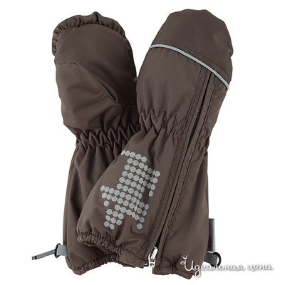 Варежки Lassie, цвет цвет коричневый