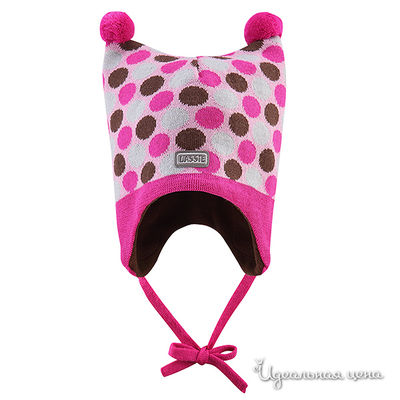 Шапка Lassie, цвет цвет ярко-розовый