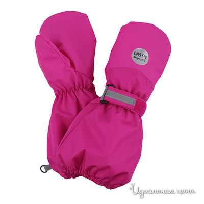 Варежки Lassie, цвет цвет ярко-розовый