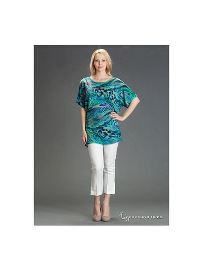 Блузон MadamT, цвет цвет зеленый / синий