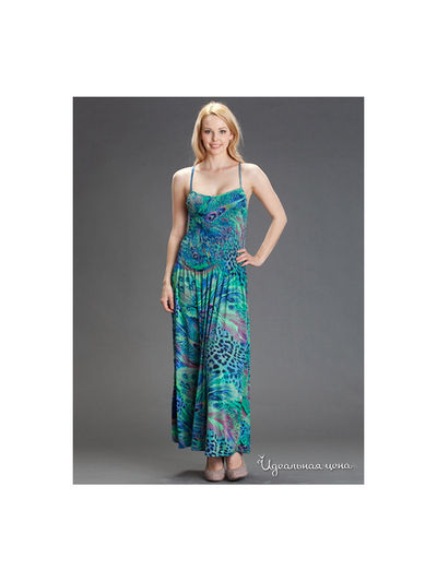 Платье MadamT, цвет цвет зеленый / синий