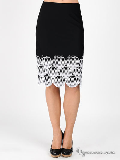 Юбка Bona Dea, цвет цвет черный / белый