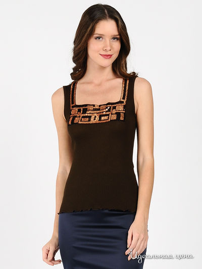 Топ Bona Dea, цвет цвет коричневый