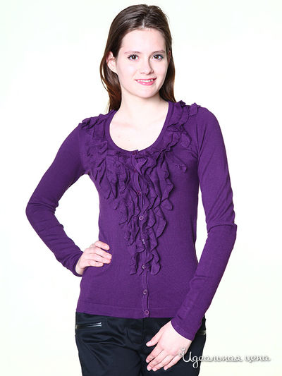 Блуза Pompa, цвет цвет баклажановый