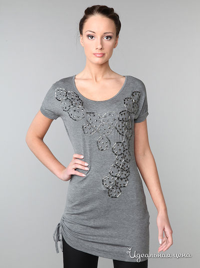 Туника Pompa, цвет цвет темно-серый