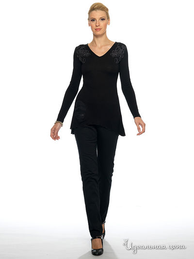 Туника Pompa, цвет цвет черный