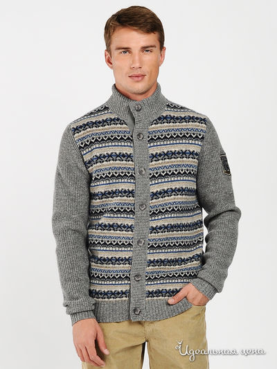 Кардиган State of Art, цвет цвет серый / бежевый