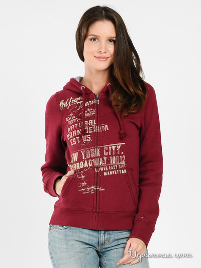 Толстовка Tommy Hilfiger, цвет цвет бордовый