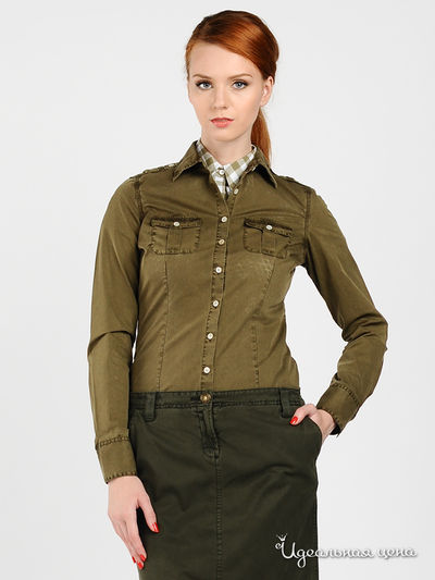 Блуза Tommy Hilfiger, цвет цвет хаки