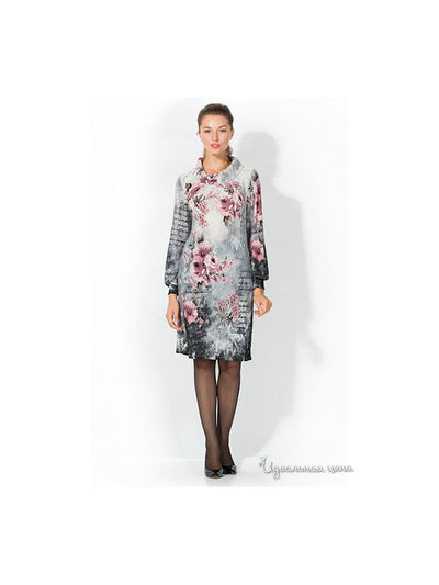 Платье Remix, цвет цвет серый / розовый