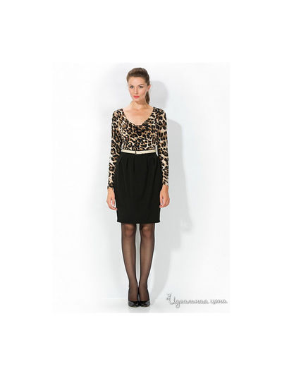 Платье Remix, цвет принт леопард