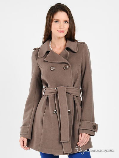Пальто SS by SS, цвет цвет серо-коричневый