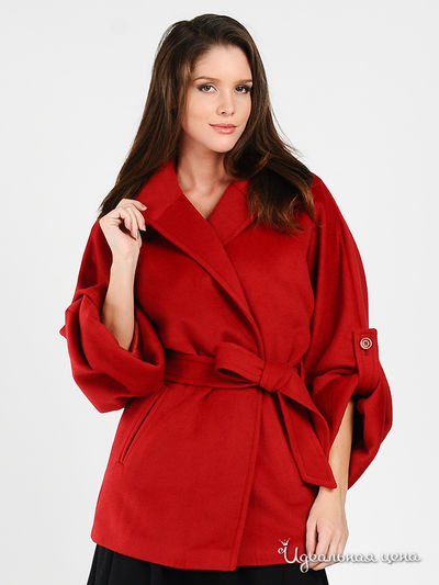 Пальто SS by SS, цвет цвет рубиновый