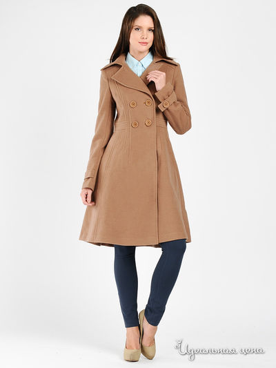 Пальто SS by SS, цвет цвет бежевый