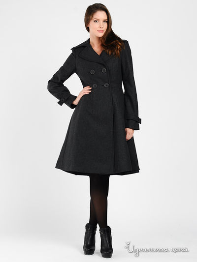 Пальто SS by SS, цвет цвет мокрого асфальта