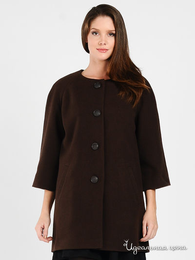 Пальто SS by SS, цвет цвет кофейный