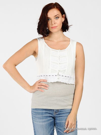 Топ SEE YOU MONDAY, цвет цвет белый