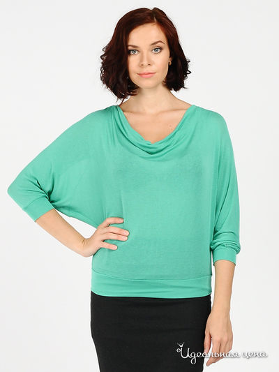 Блуза Double zero, цвет цвет светло-изумрудный