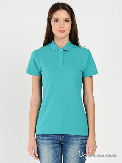 Поло PM Collection, цвет цвет бирюзовый
