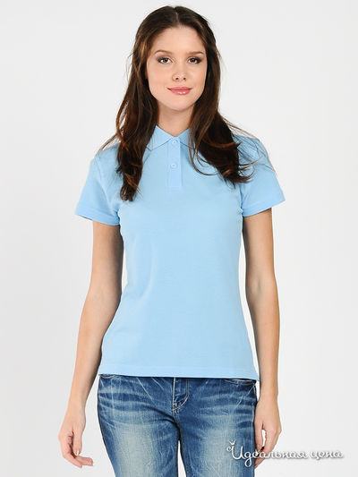 Поло PM Collection, цвет цвет небесно-голубой