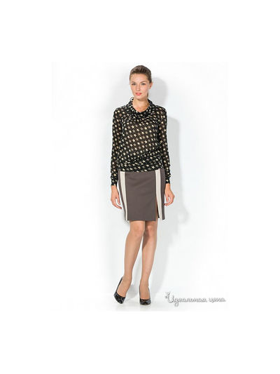 Блузка Remix, цвет цвет серый / белый