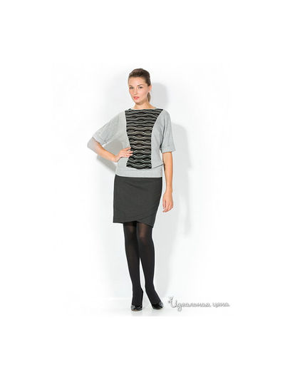 Блузка Remix, цвет цвет серый