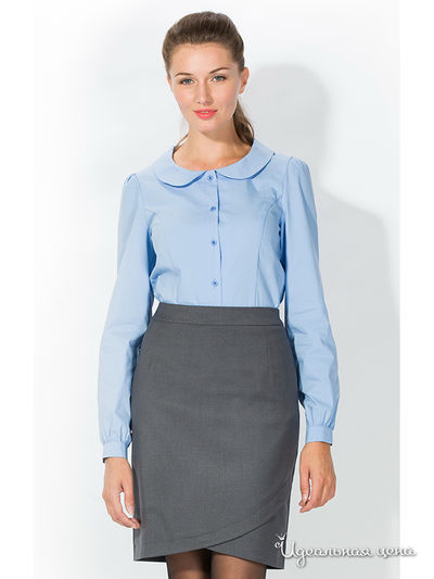 Блузка Remix, цвет цвет голубой