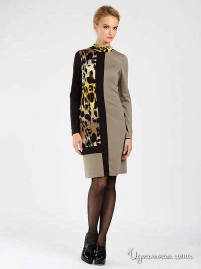 Платье Adzhedo, цвет цвет коричневый / песочный