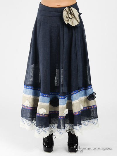 Юбка Adzhedo, цвет цвет индиго