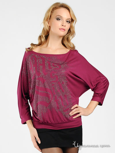 Футболка Miss Sixty, цвет цвет малиновый