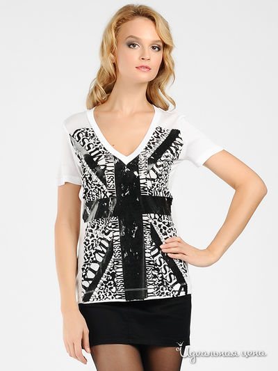 Футболка Miss Sixty, цвет цвет белый / черный