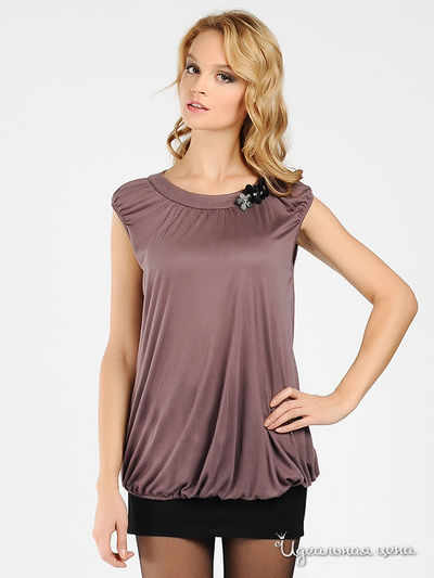 Футболка Miss Sixty, цвет цвет кофе с молоком