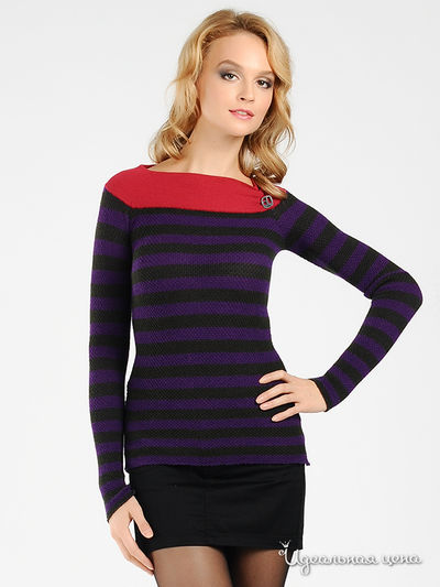 Джемпер Miss Sixty, цвет цвет фиолетовый / серый / фуксия