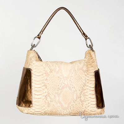 Сумка GianFrancoSisti, Claudia Firenze, цвет цвет бежевый / бронзовый