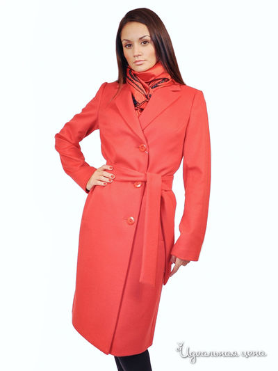 Пальто Kroyyork, цвет цвет коралловый