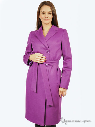 Пальто Kroyyork, цвет цвет фиолетовый