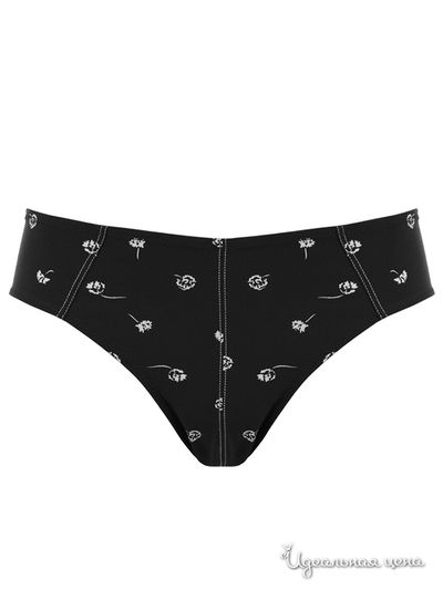 Трусы Charmante, цвет цвет черный / принт цветы