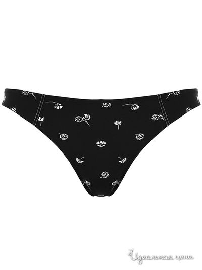 Трусы Charmante, цвет цвет черный / принт цветы