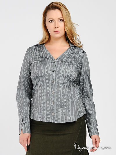 Блуза Natura, цвет цвет серый