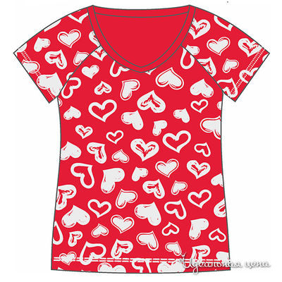 Футболка Gemelli Giocoso, цвет цвет красный