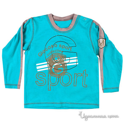 Лонгслив Gemelli Giocoso, цвет цвет бирюзовый