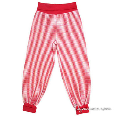Брюки Gemelli Giocoso, цвет цвет красный / принт полоска