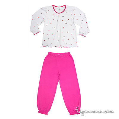 Пижама Gemelli Giocoso, цвет цвет белый / фуксия