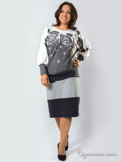 Платье Wisell, цвет цвет серый